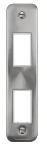 2 Gang MiniGrid Unfurnished Architrave Plate - 2 A