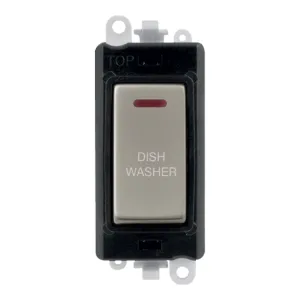 20AX Double Pole Switch With LED Module - Black -