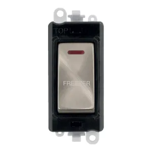 20AX Double Pole Switch With LED Module - Black -
