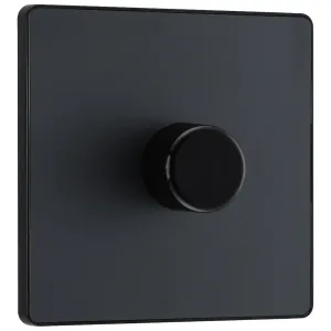 EVOLVE MATT GREY 200W SINGLE DIMMER SWITCH, 2-WAY