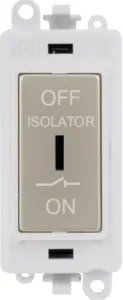 10A 3 POLE FAN ISOLATION SWITCH - POLAR WHITE INSE