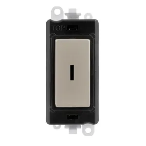20AX 2 Way Keyswitch Module - Black - Pearl Nickel
