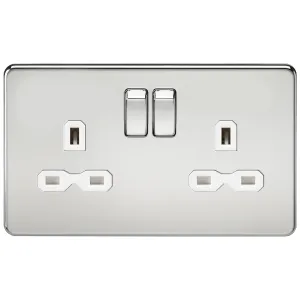 13A 2G DP Switched Socket with Twin Earths - Polis