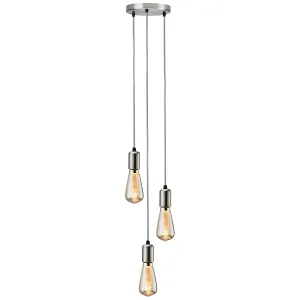 CALLA - 230V E27 Contemporary 3 Light Pendant - Br