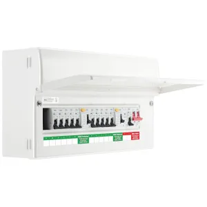 Metal Consumer Unit 11 Way with 100A main Switch,