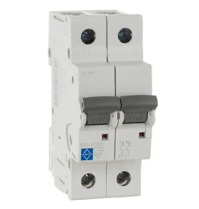 LEWDEN MCB DP TYPE C 32A 10KA