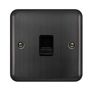 SINGLE TELEPHONE SECONDARY OUTLET - MATT BRONZE -