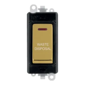 20AX Double Pole Switch With LED Module - Black -