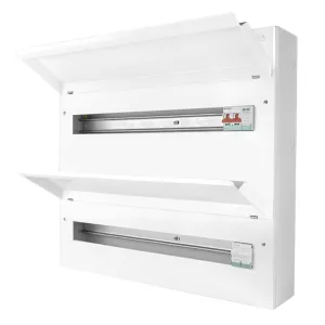 44 Way Dual Row Elucian Metal Consumer Unit With 1