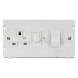 Definity - 50A Cooker Control Unit - White Rockers