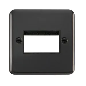 1 Gang MiniGrid Unfurnished Plate - 3 Apertures