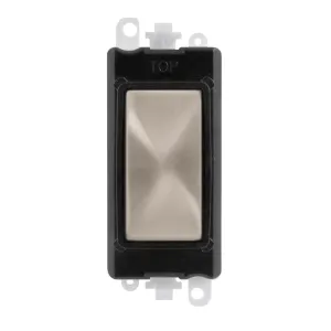 Blank Module - Black - Brushed Stainless
