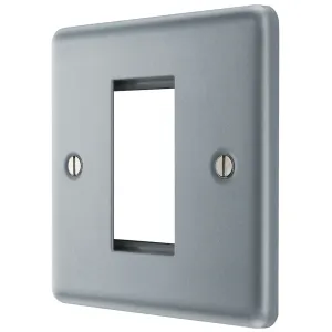 METAL CLAD SINGLE SQUARE EURO MODULE FRONT PLATE