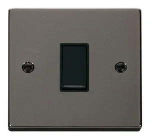1 Gang 2 Way 10AX Switch - Black