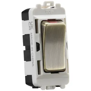 20AX DP grid module with LED indicator - antique b