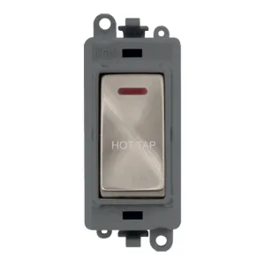 20AX Double Pole Switch With LED Module - Grey - B