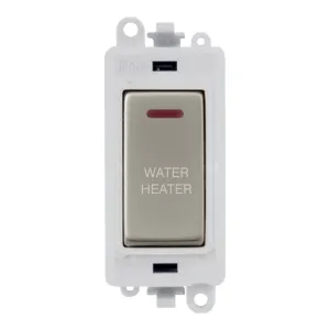 20AX Double Pole Switch With LED Module - Polar Wh