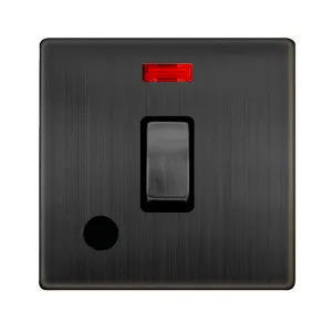 20A INGOT DOUBLE POLE SWITCH WITH NEON & FLEX OUTL