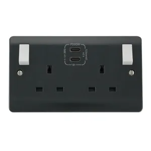 PART M 13A 2 GANG SWITCHED SAFETY SHUTTER SOCKET O