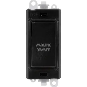 20AX Double Pole Switch Module - Black -  Warming