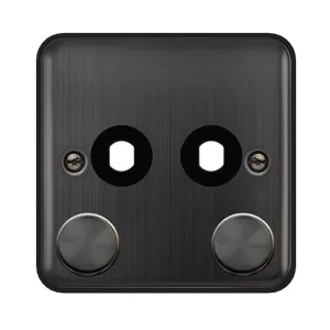 1 GANG UNFURNISHED DIMMER PLATE & KNOBS - 2 APERTU