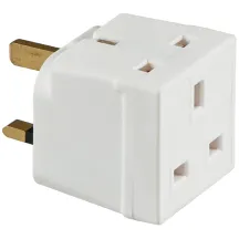 13A 2-Way Mains Unfused Adaptor
