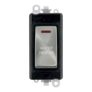 20AX Double Pole Switch With LED Module - Black -