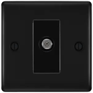 NEXUS METAL MATT BLACK SINGLE SOCKET F-TYPE SATELL