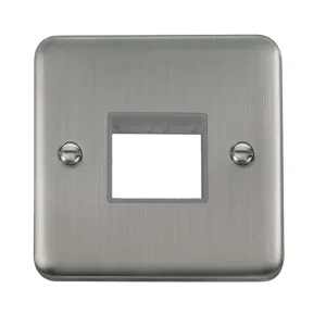 1 Gang MiniGrid- Unfurnished Plate - 2 Apertures