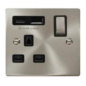 DECO 'INGOT' 13A 1  GANG  SWITCHED SAFETY SHUTTER