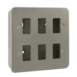 6 Gang GridPro Frontplate & Back Box