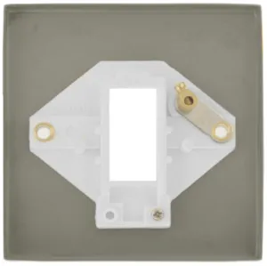 Frontplate, 1 Gang 1 Aperture, Black Gasket Victorian