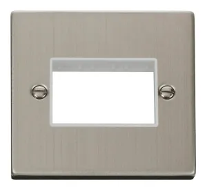 1 Gang Plate Triple Aperture - White