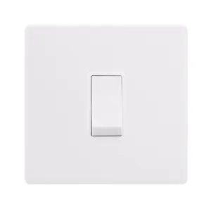 10AX INGOT 1 GANG 2 WAY SWITCH - POLAR WHITE COVER