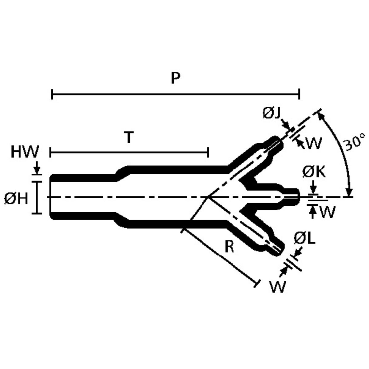 Insulation, 3-Way Outlet Shape VG Style
