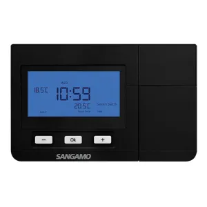 CHOICE PLUS ROOM THERMOSTAT DIGITAL BLACK 7 DAY PR