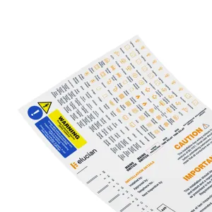 Elucian Metal Consumer Unit Sticker Set
