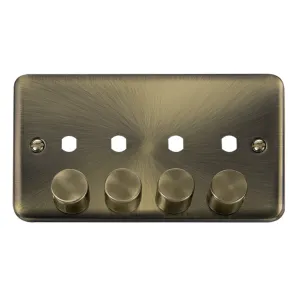 DPAB 4 GANG DOUBLE DIMMER PLATE & KNOBS