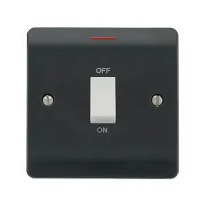 Mode - 50A 1 Gang Double Pole Switch With LED - Wh