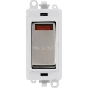 20AX Double Pole Switch With Neon Module - Polar W
