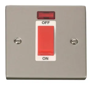 Deco - 50A 1 Gang Double Pole Switch With Neon - R