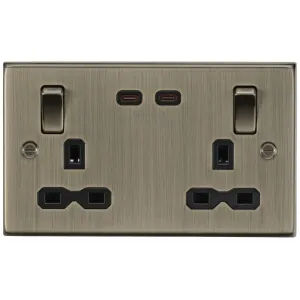 13A 2G DP Switched Socket with Dual USB-C [65W DUA