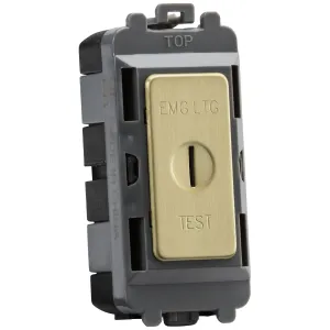 20AX DP key module (marked EMG LTG TEST) - brushed