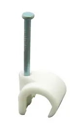 22-26mm Round Flex White Cable Clip