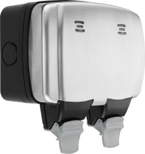 DECORATIVE WEATHERPROOF IP66 DOUBLE SWITCHED 13A P