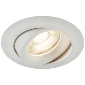 Odina Single Tilt Round Downlight White