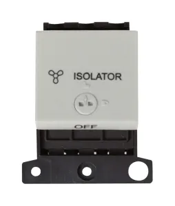 10A 3 Pole Lockable Fan Module - Click White