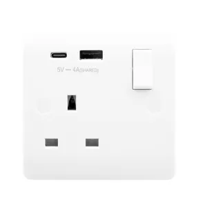 MODE 13A 1  GANG  SWITCHED SAFETY SHUTTER SOCKET O