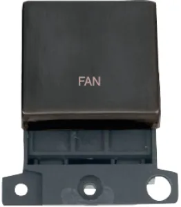 MINIGRID 20A DP SWITCH MODULE - MATT BRONZE - FAN