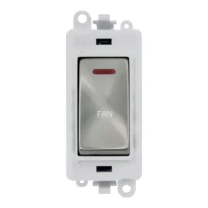 20AX Double Pole Switch With LED Module - Polar Wh